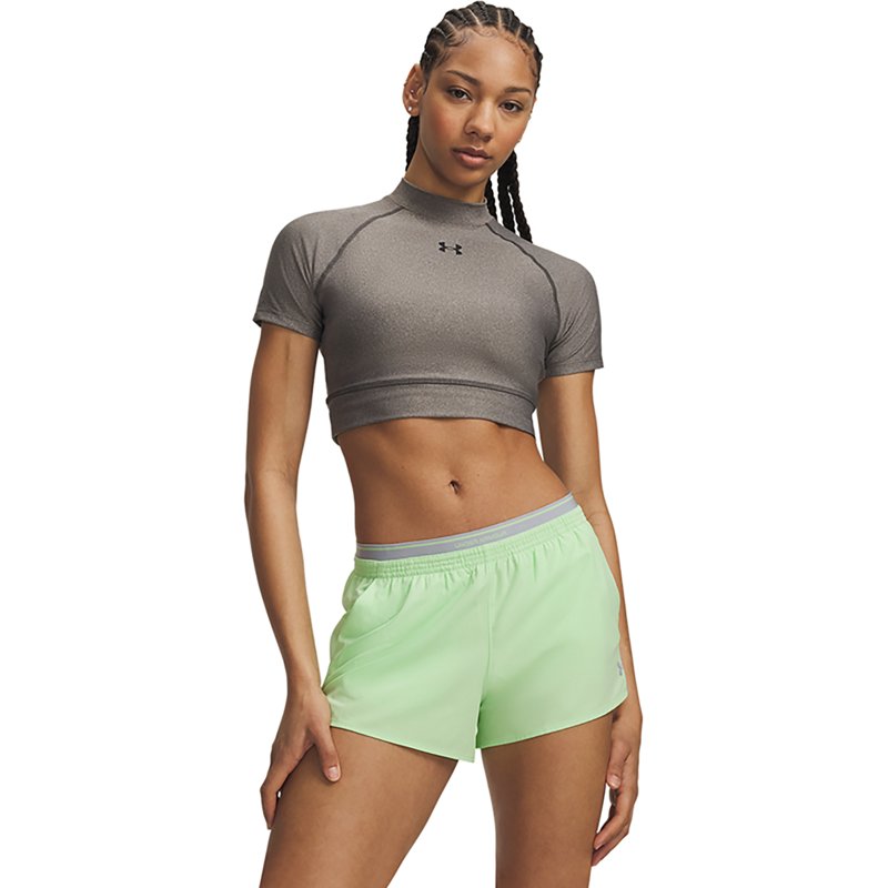 Under Armour Women's HeatGear Crop Mock T-shirt