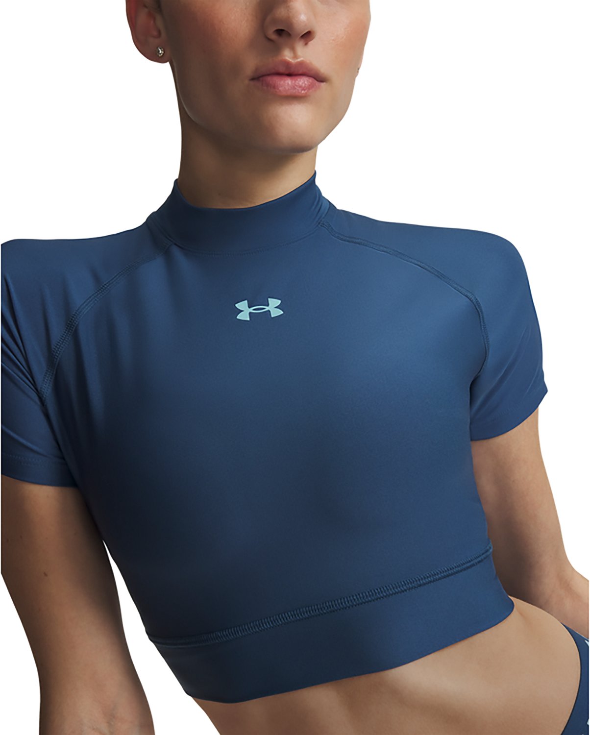 Under Armour Women's HeatGear Crop Mock T-shirt - view number 3