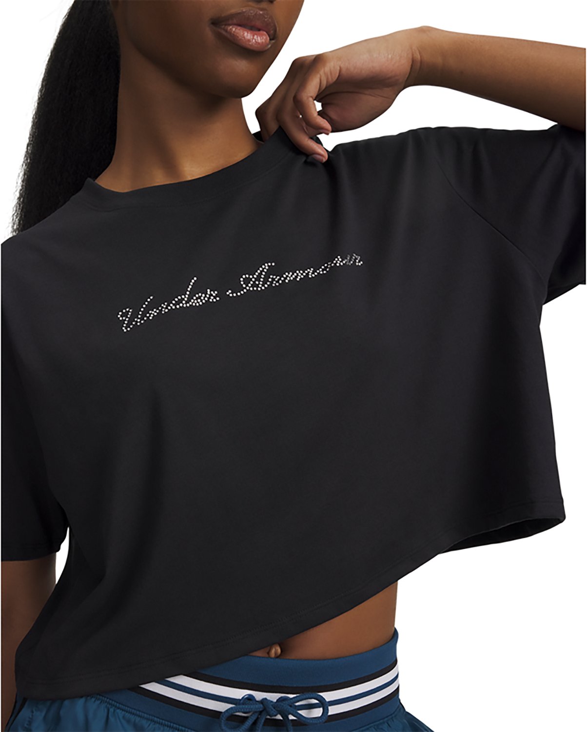 Under Armour Women's Wordmark Crop Short Sleeve Shirt - view number 3
