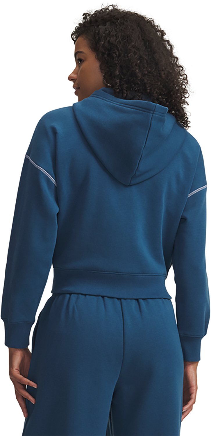 Under Armour Women's Rival Script Crop Fleece Full Zip Jacket - view number 2