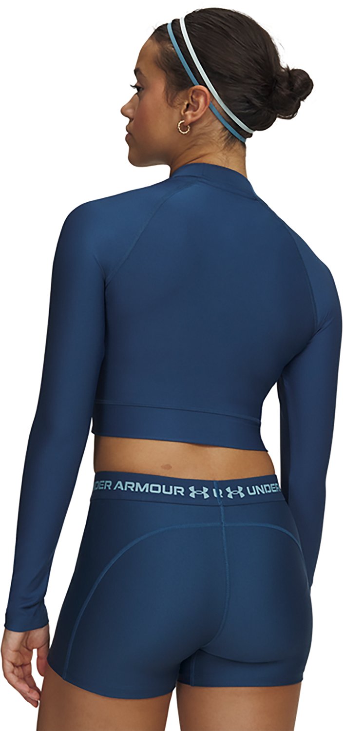 Under Armour Women's HeatGear Crop Mock Long Sleeve Top - view number 2