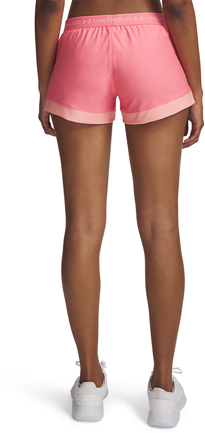 Under Armour Women's Tech Play Up Colorblock Shorts 3 in. - view number 2
