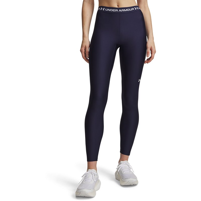 Under Armour HeatGear Leggings - Midnight Navy/White