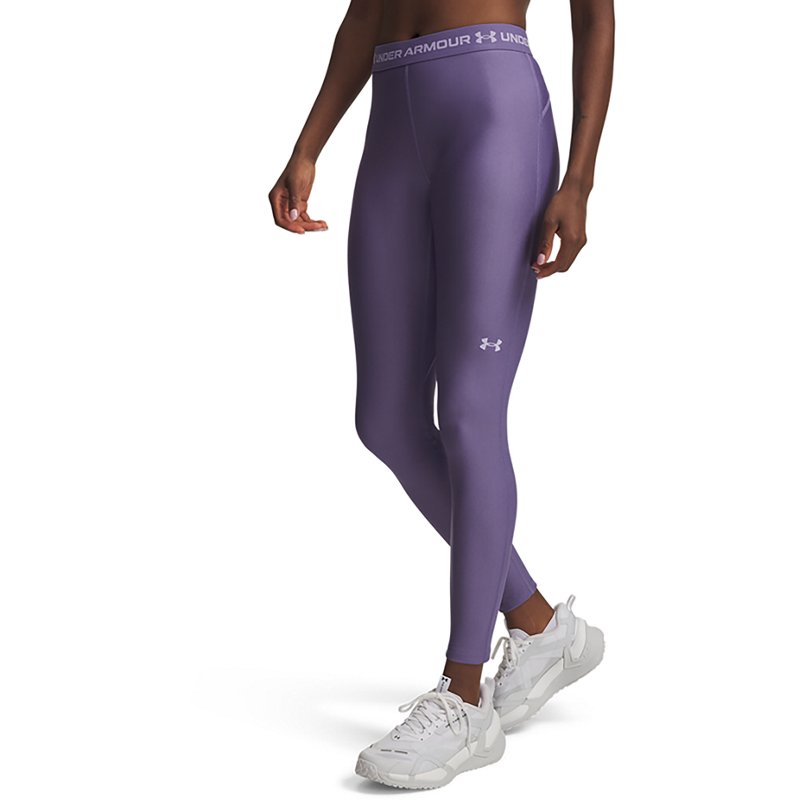 Under Armour HeatGear Leggings - Purple Luxe/Purple Crest