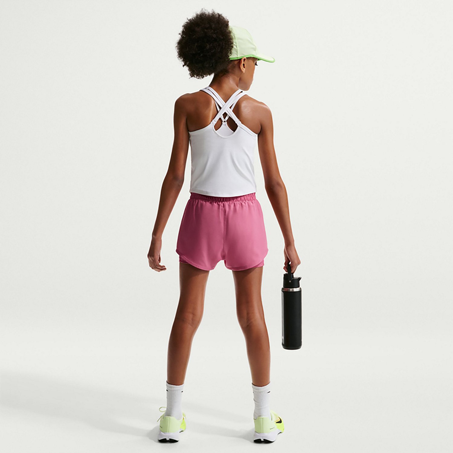 Nike Girls' One Dri-FIT 2-in-1 Shorts 3 in - view number 3