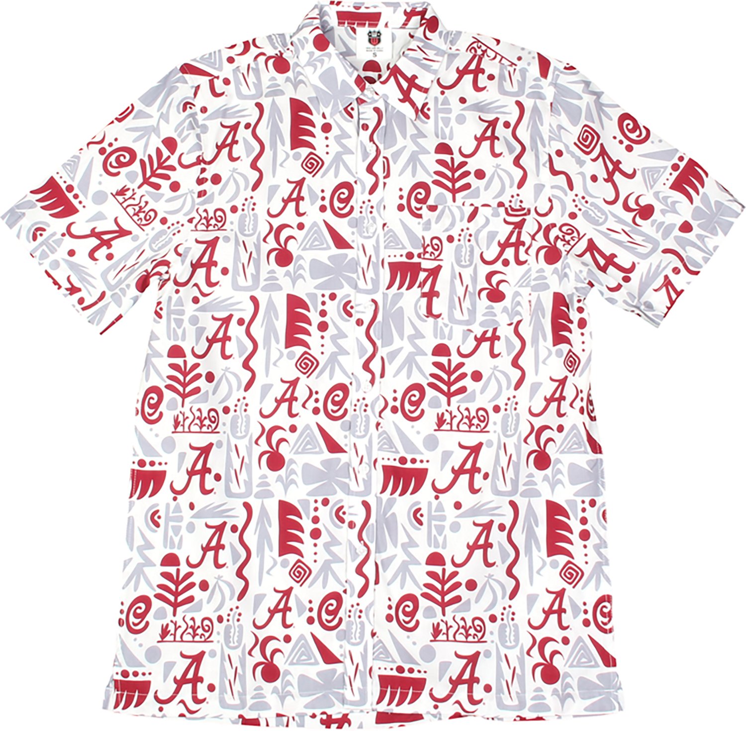 Wes & Willy Men's University of Alabama Tribal Button Down Shirt