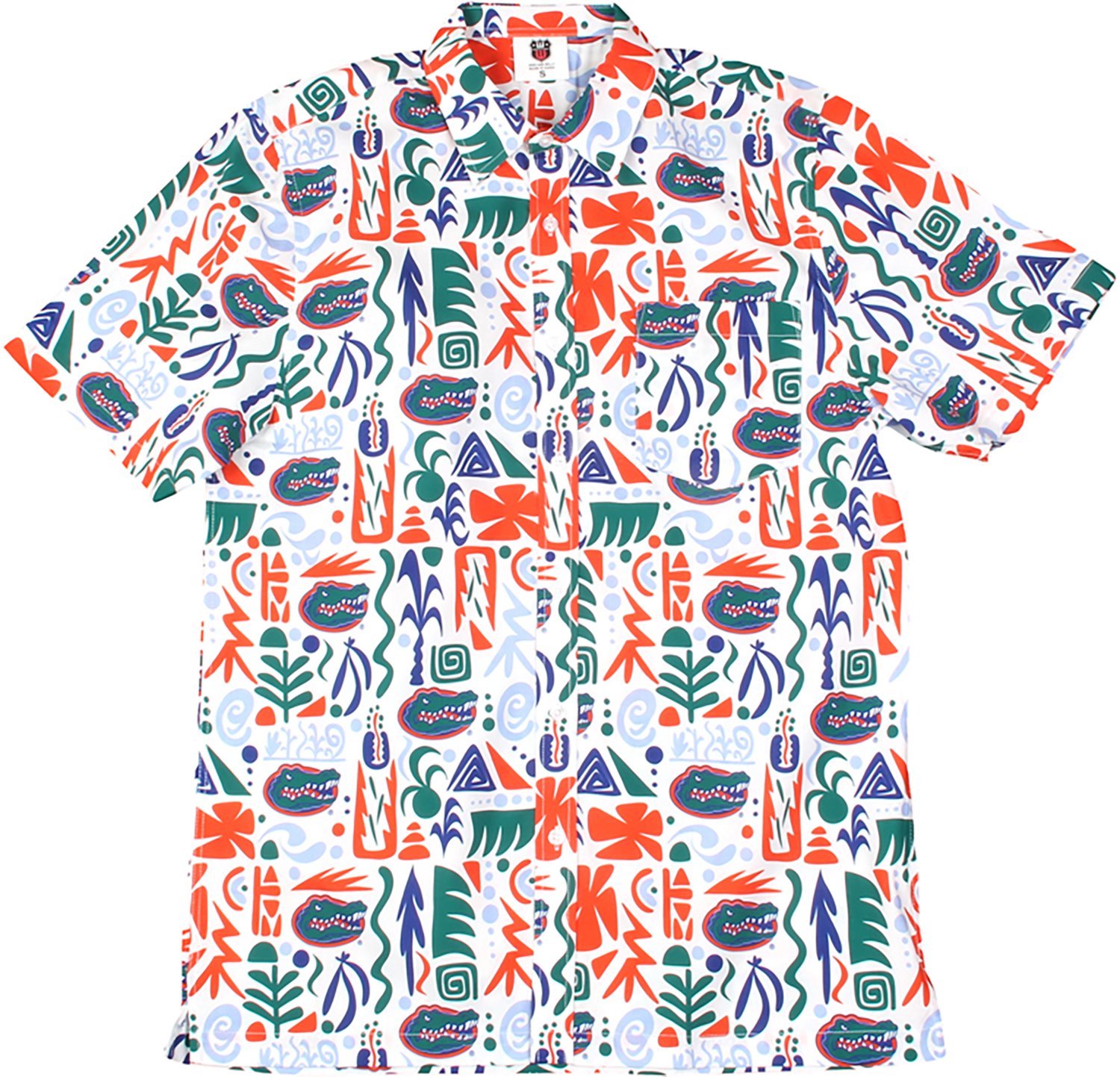 Wes & Willy Men's University of Florida Tribal Button Down Shirt