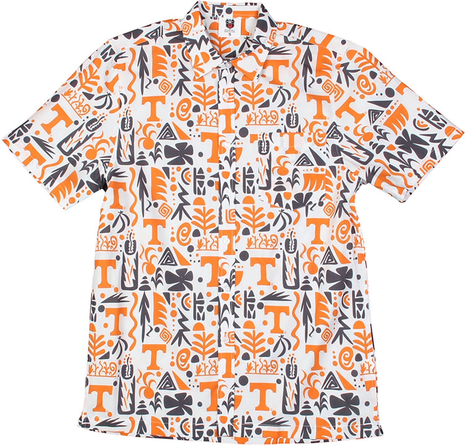 Wes & Willy Men's University of Tennessee Tribal Button Down Shirt