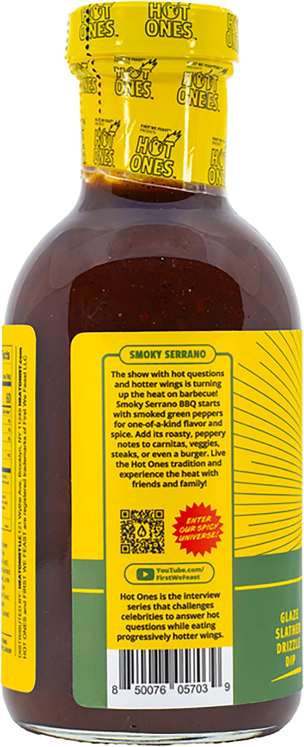 Heatonist Hot Ones Smoky Serrano BBQ Sauce 12 Oz - view number 3