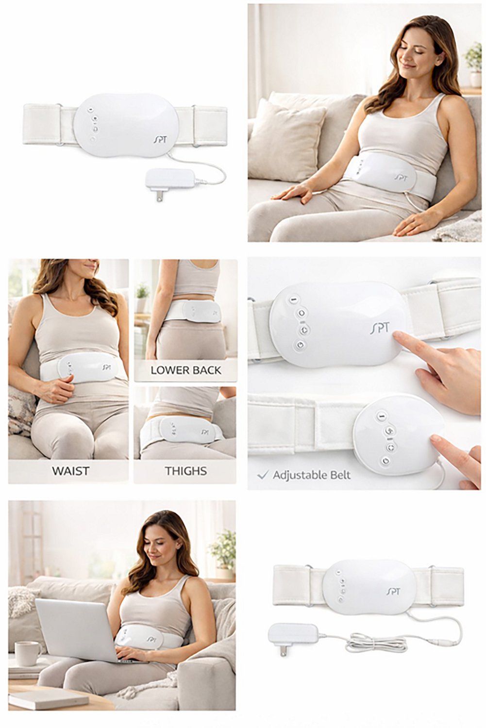 Sunpentown Vibrating Massager with Adjustable Belt - view number 5
