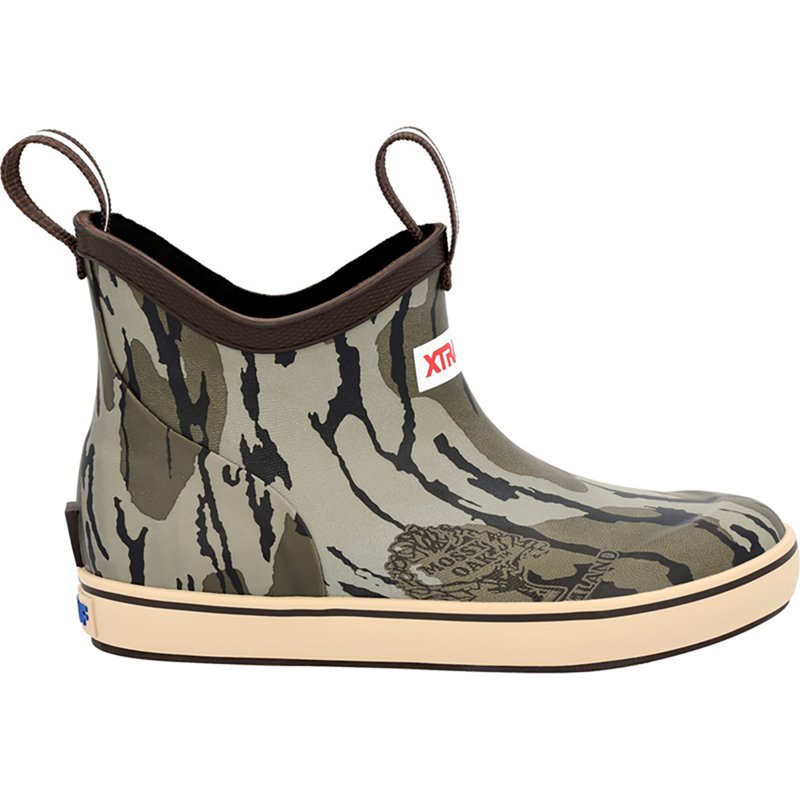 Xtratuf Kids' Mossy Oak Bottomland Ankle Deck Boots, in Mossy Oak Bottomlands, Size 7 | by West Marine
