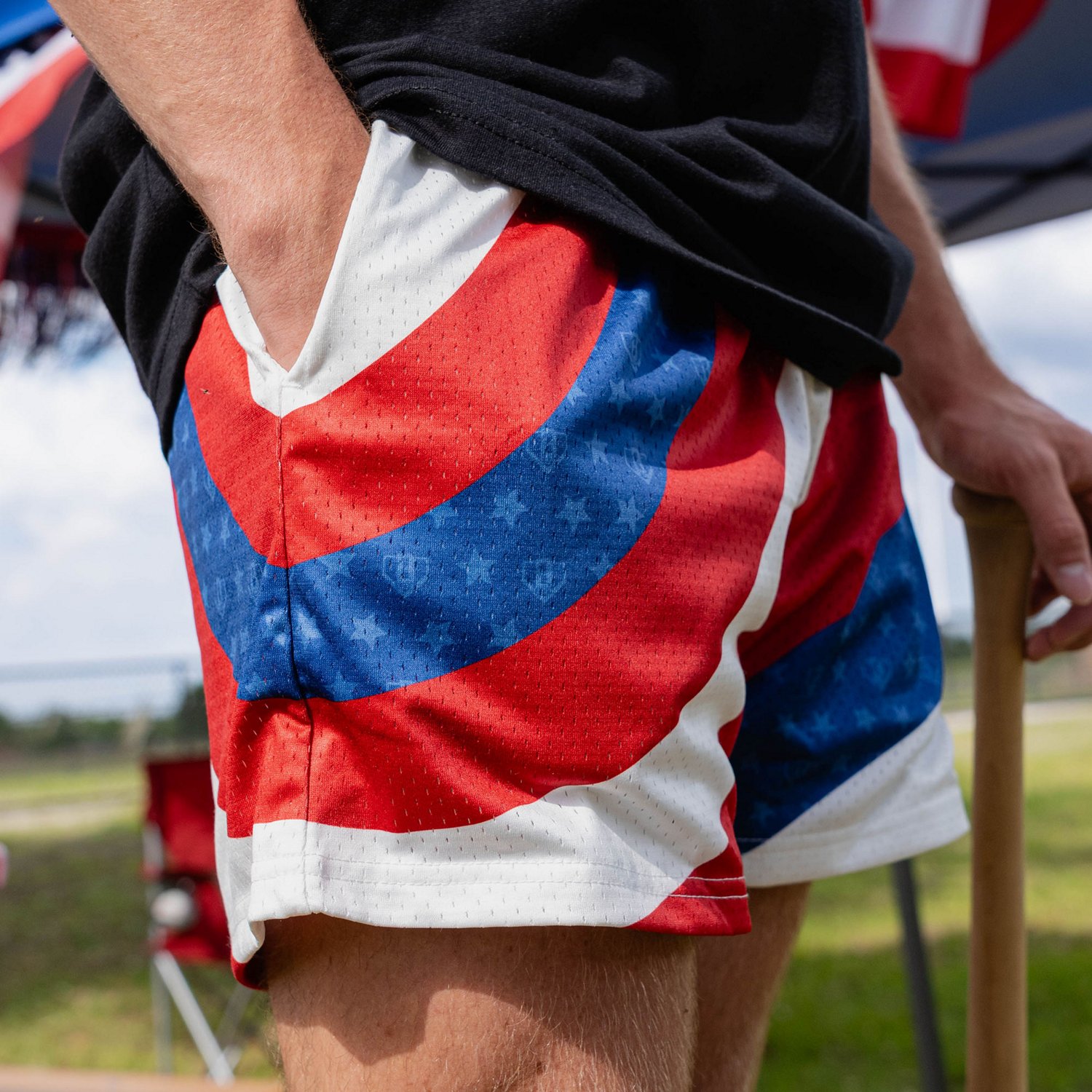 Baseball Lifestyle 101 Men's Patriot Pitch Shorts 5 in.