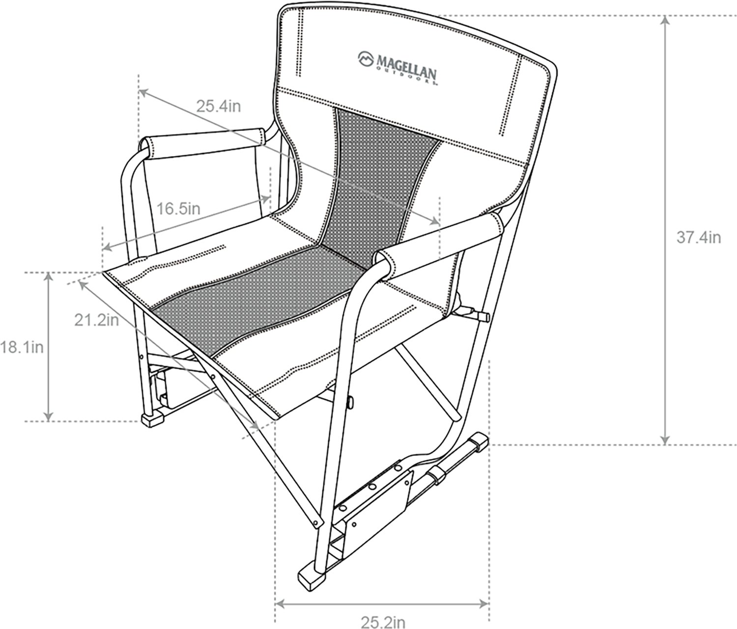 Magellan Outdoors Odyssey Rocker Chair - view number 7