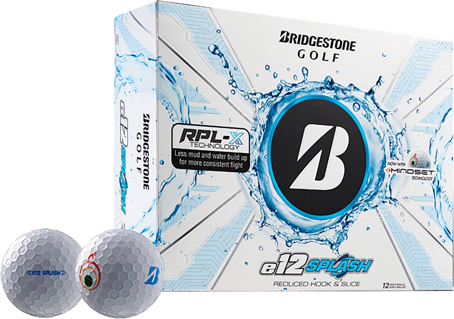 Bridgestone Golf 2025 e12 Splash Golf Balls 12-Pack
