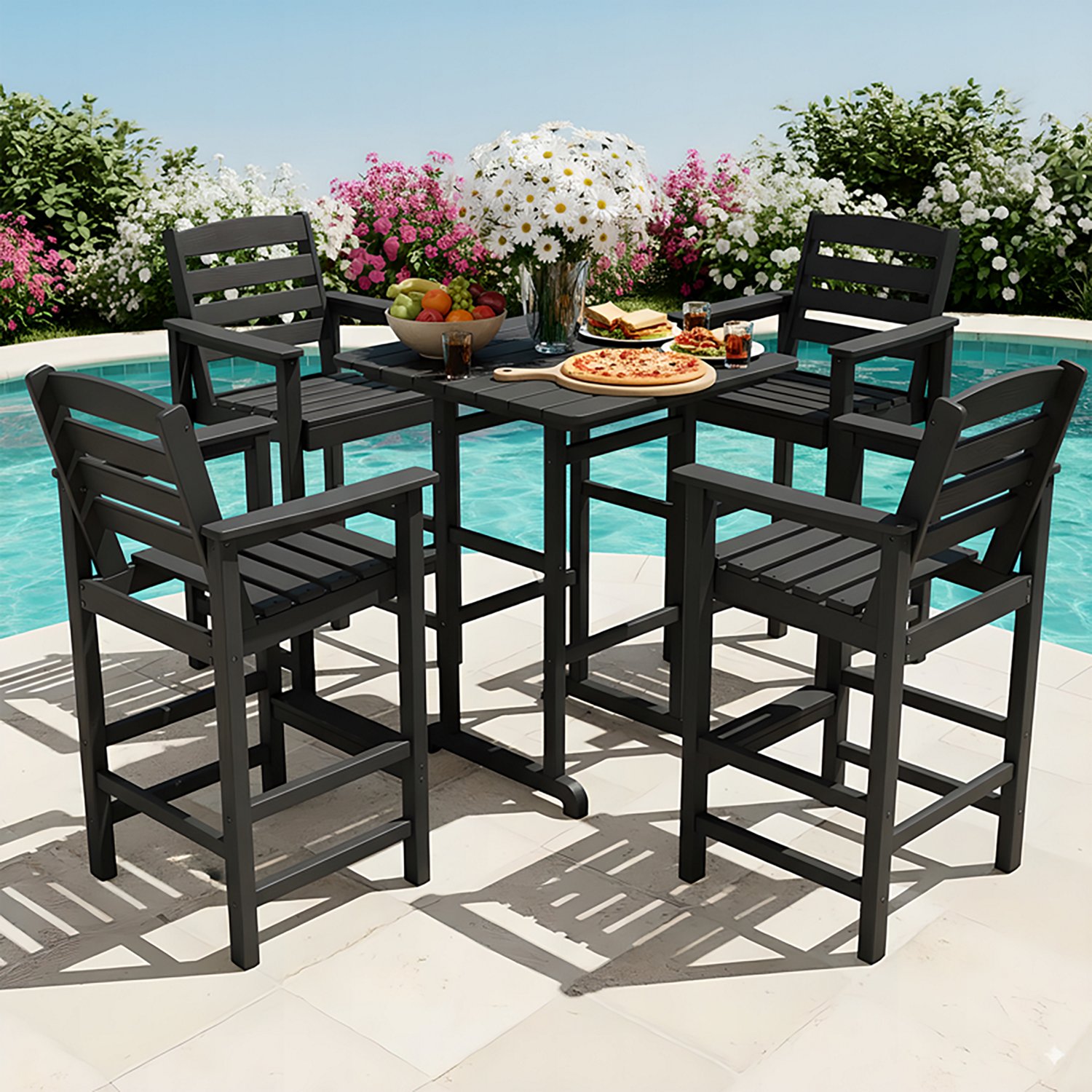 Upland Oversize Tall Adirondack Bar Chair and Table Set - view number 5