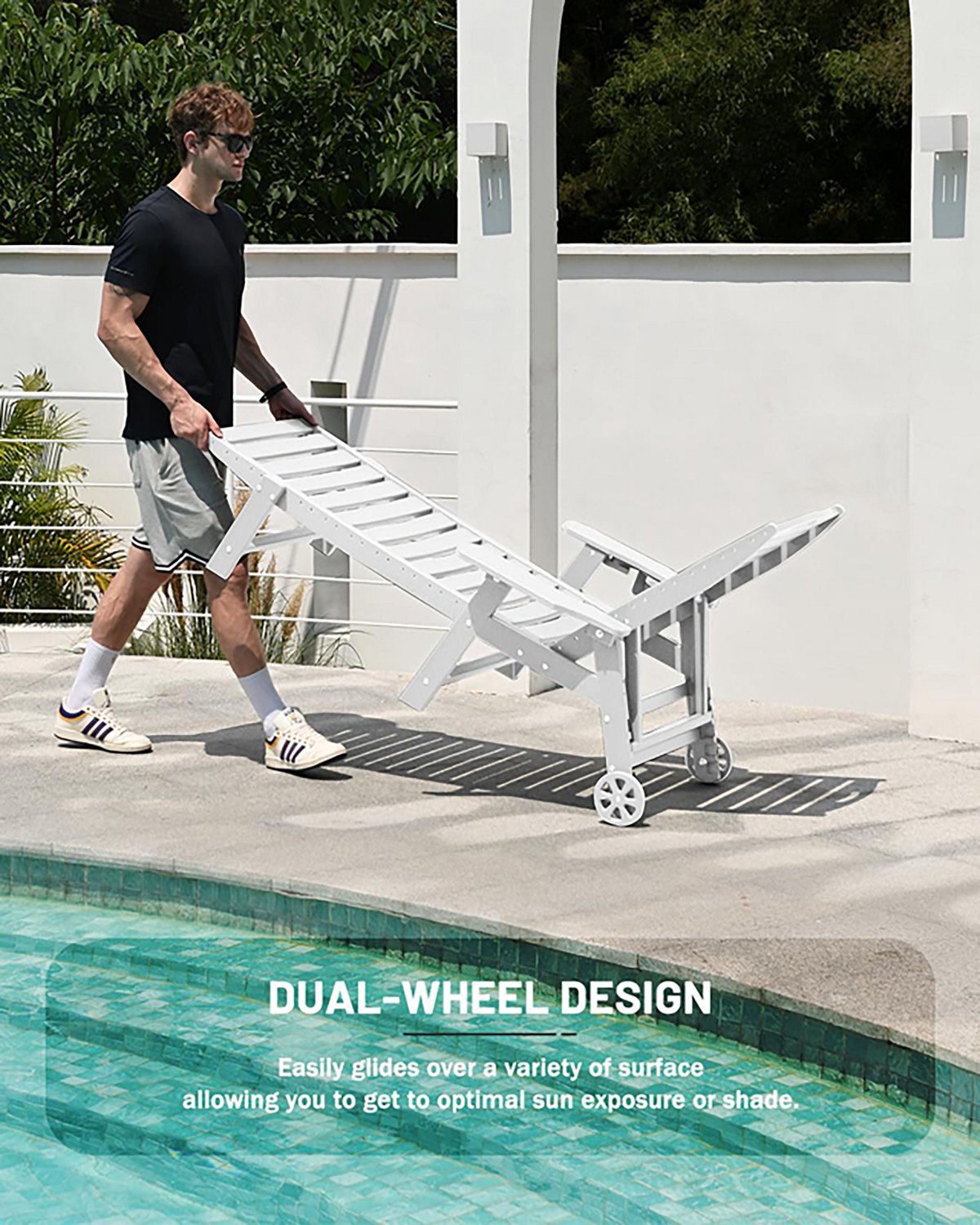 Upland Lounge Chair Outdoor with 6-Position Adjustable Back- 2 pack - view number 5