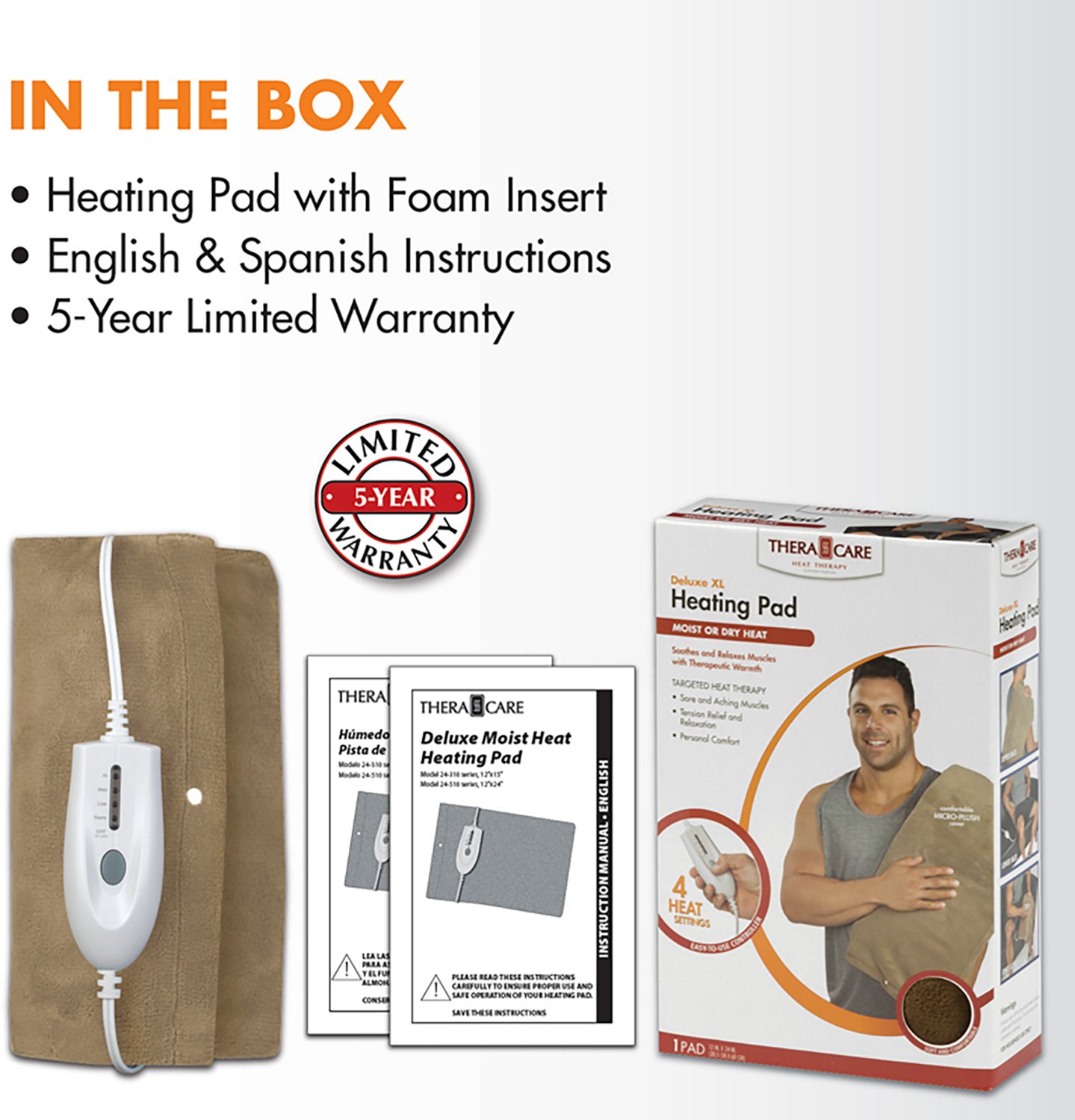TheraCare XL Deluxe Moist/Dry Heating Pad - view number 7