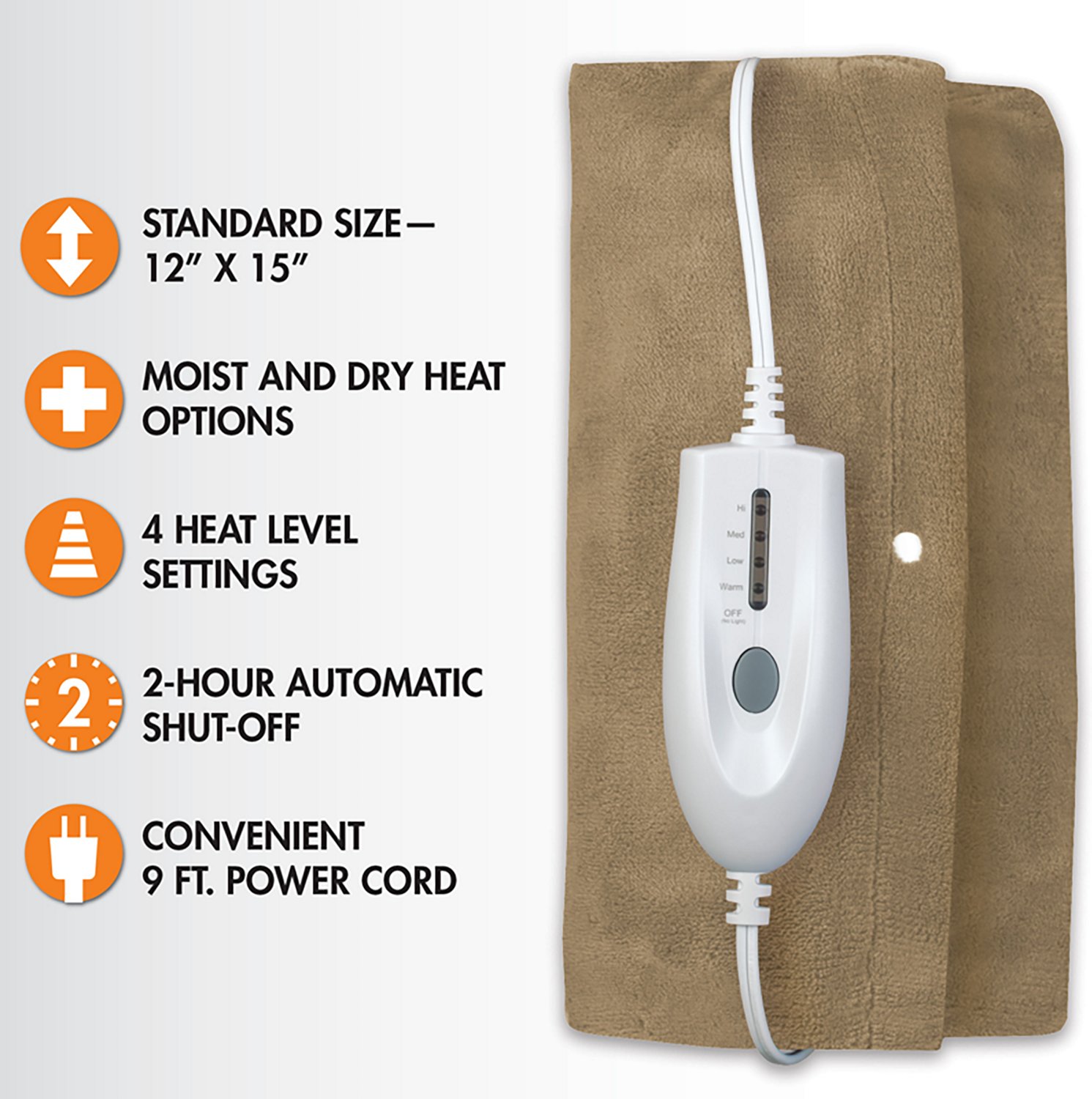 TheraCare Deluxe Moist/Dry Heating Pad - view number 3