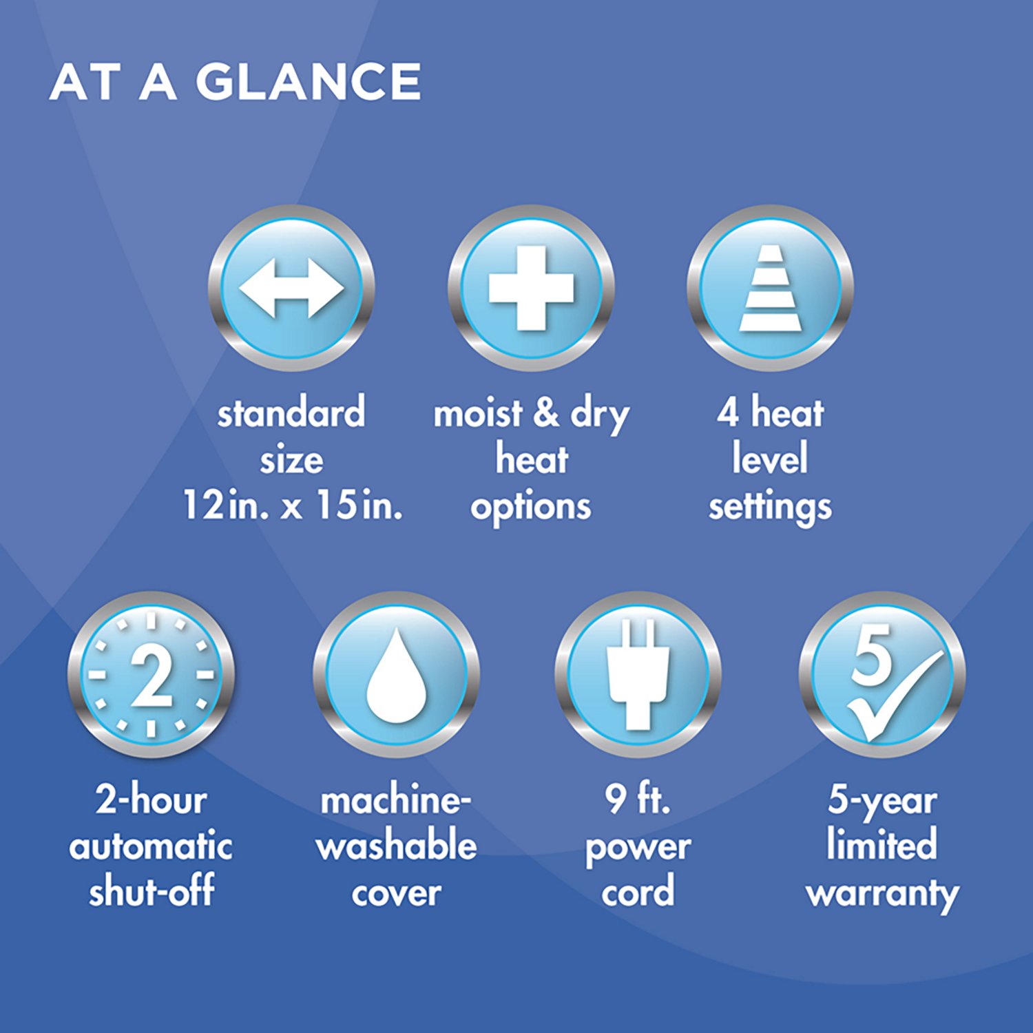 HealthWise Deluxe Moist & Dry Heating Pad - view number 2