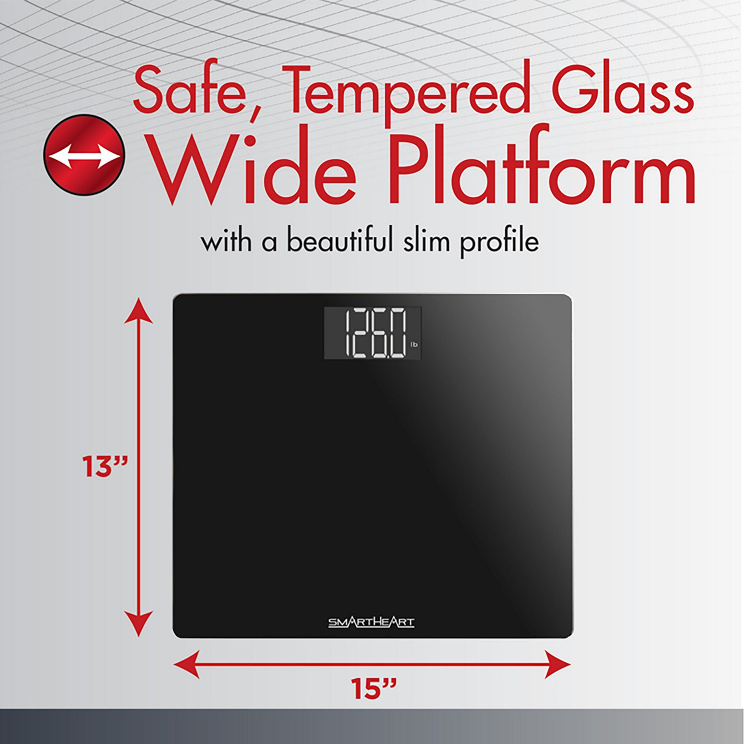 SmartHeart Wide Platform Digital Scale - view number 2