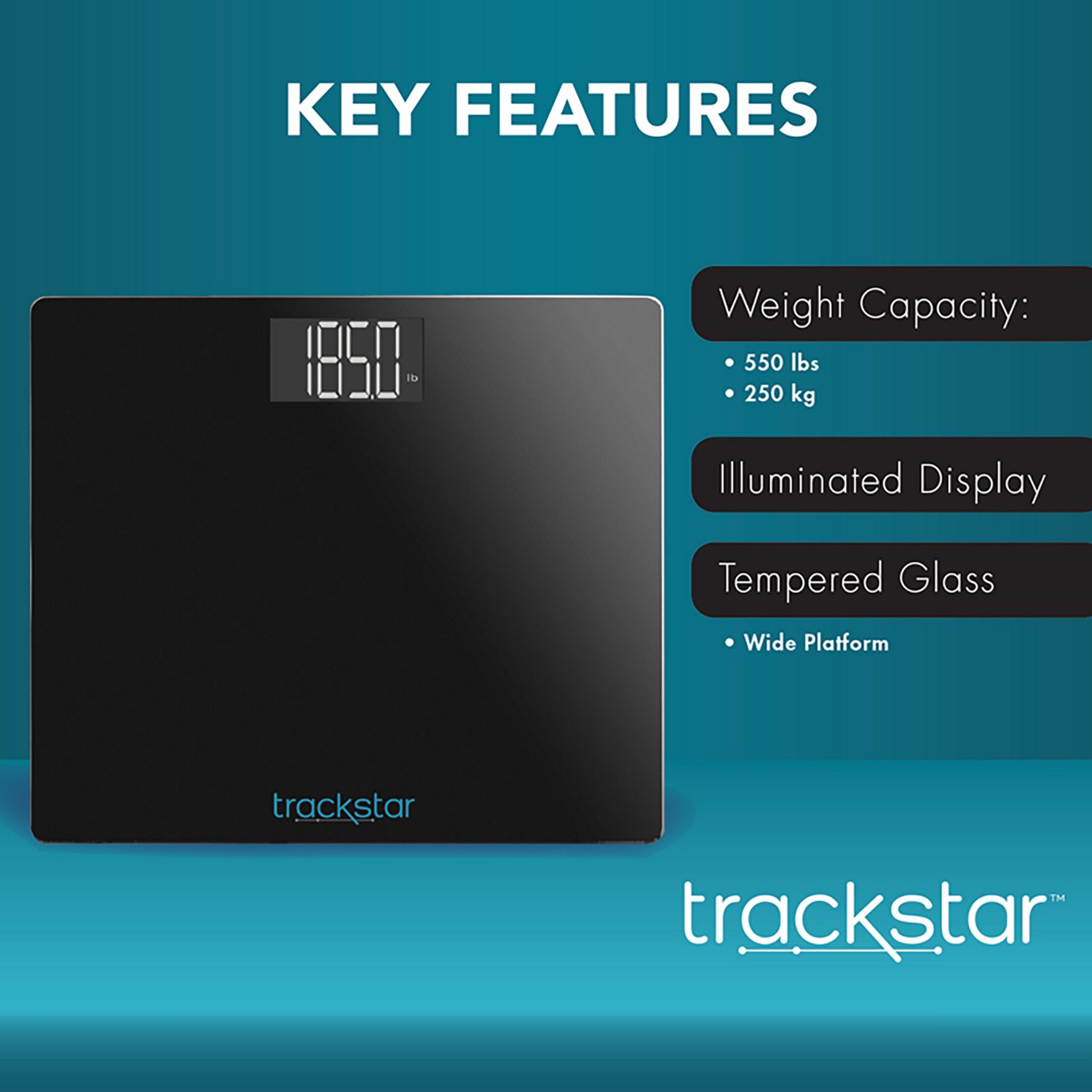 Trackstar Smart Wide Platform Digital Weight Scale - view number 4