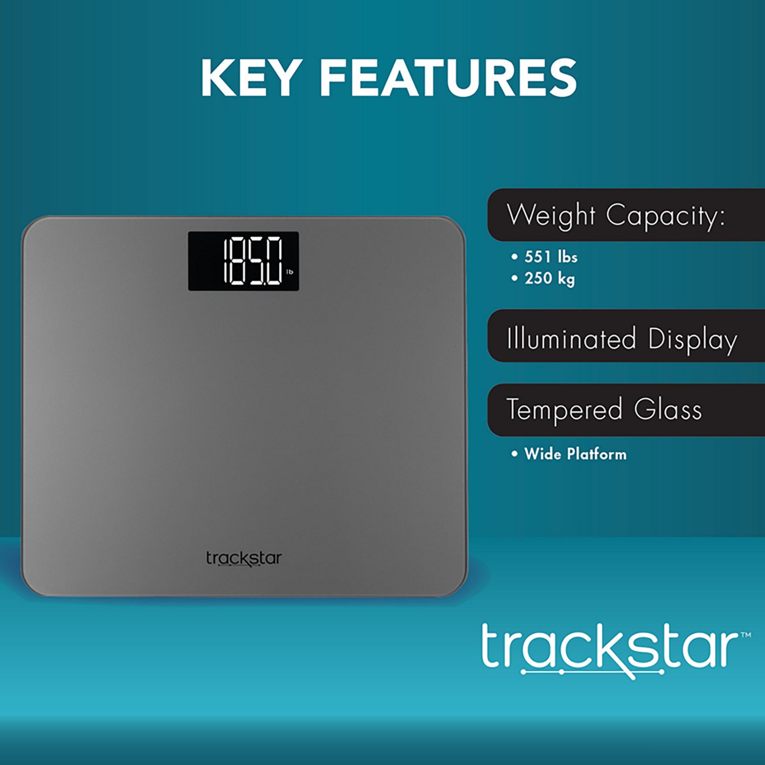 Trackstar Smart Wide Platform Digital Weight Scale - view number 4
