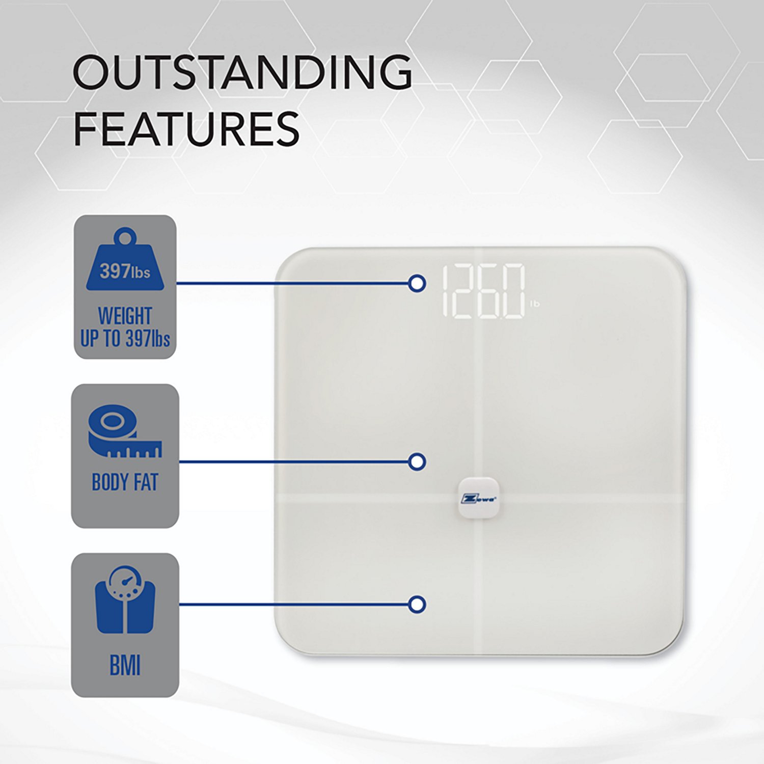 Zewa Wireless BMI Smart Scale - view number 6