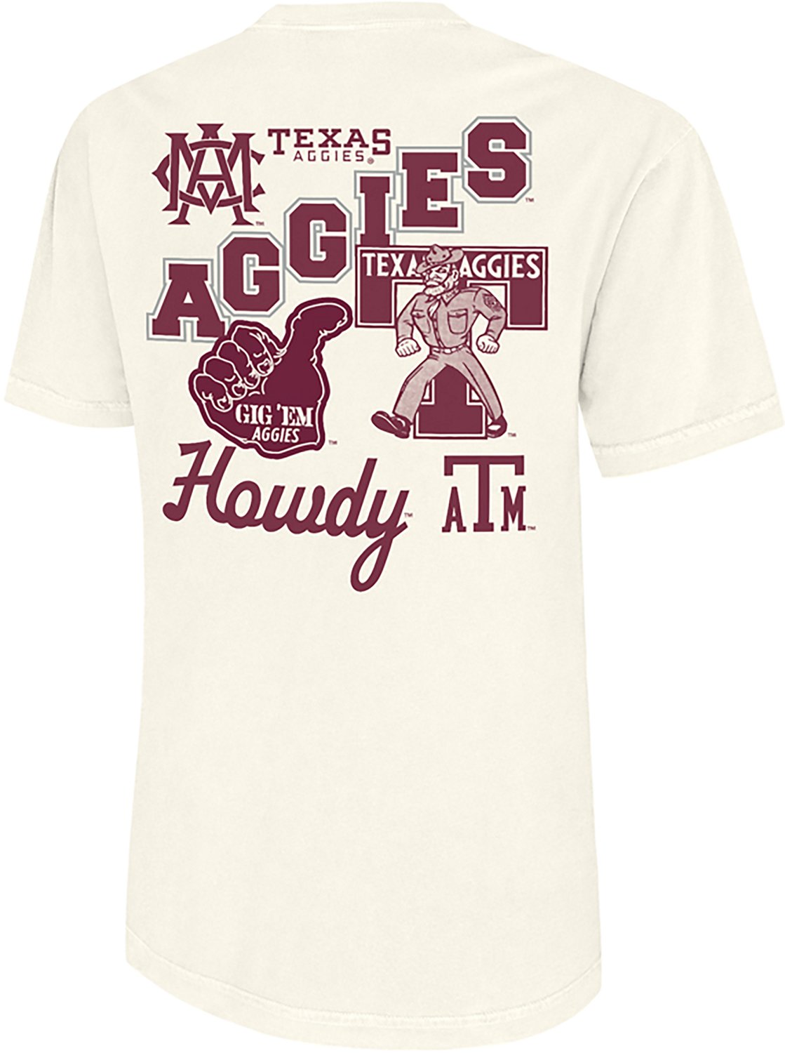 WILDCAT RETRO Men's Texas A&M University Diagonal Aggies Comfort Colors T-shirt - view number 6