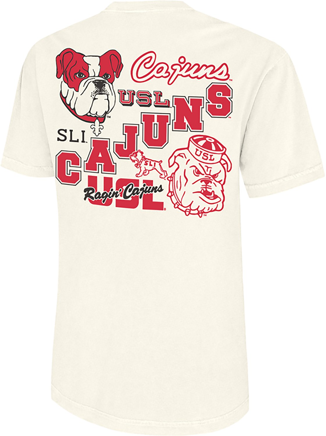 Comfort Colors Men's University of Louisiana at Lafayette Diagonal Cajuns DS T-shirt - view number 3