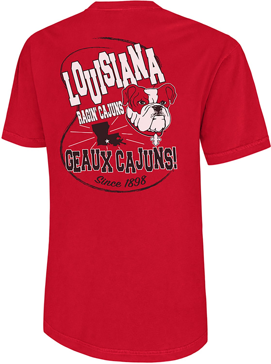 Comfort Colors Men's University of Louisiana at Lafayette Mascot Loop DS T-shirt - view number 3