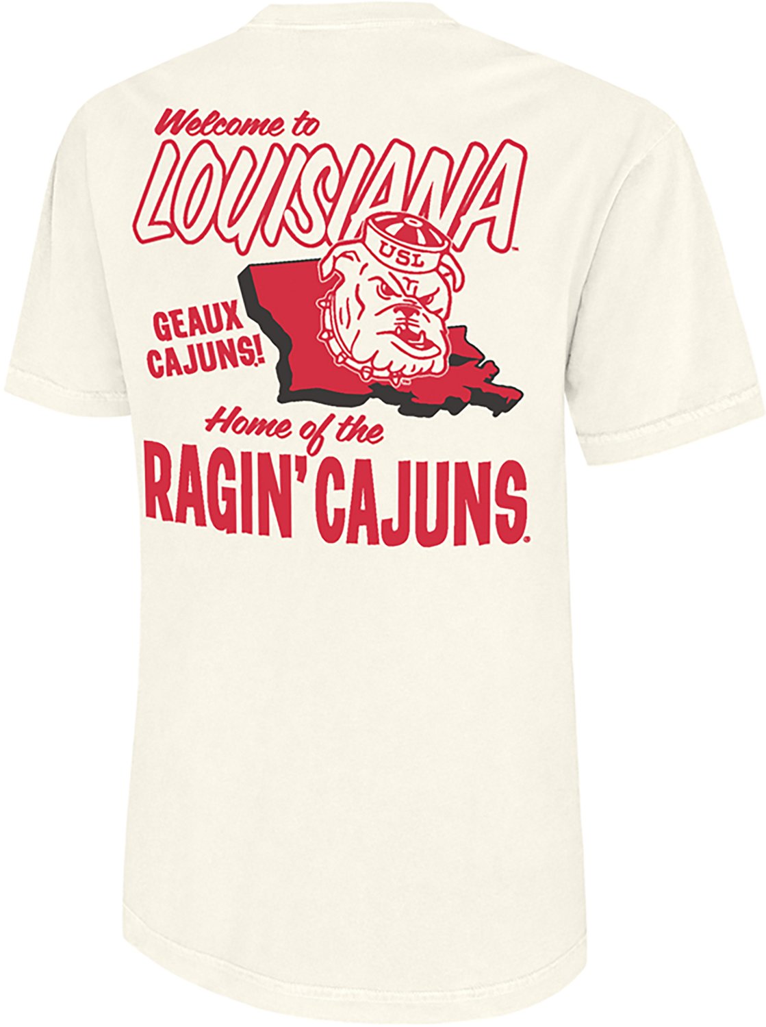 Comfort Colors Men's University of Louisiana at Lafayette Welcome To Louisiana DS T-shirt - view number 3