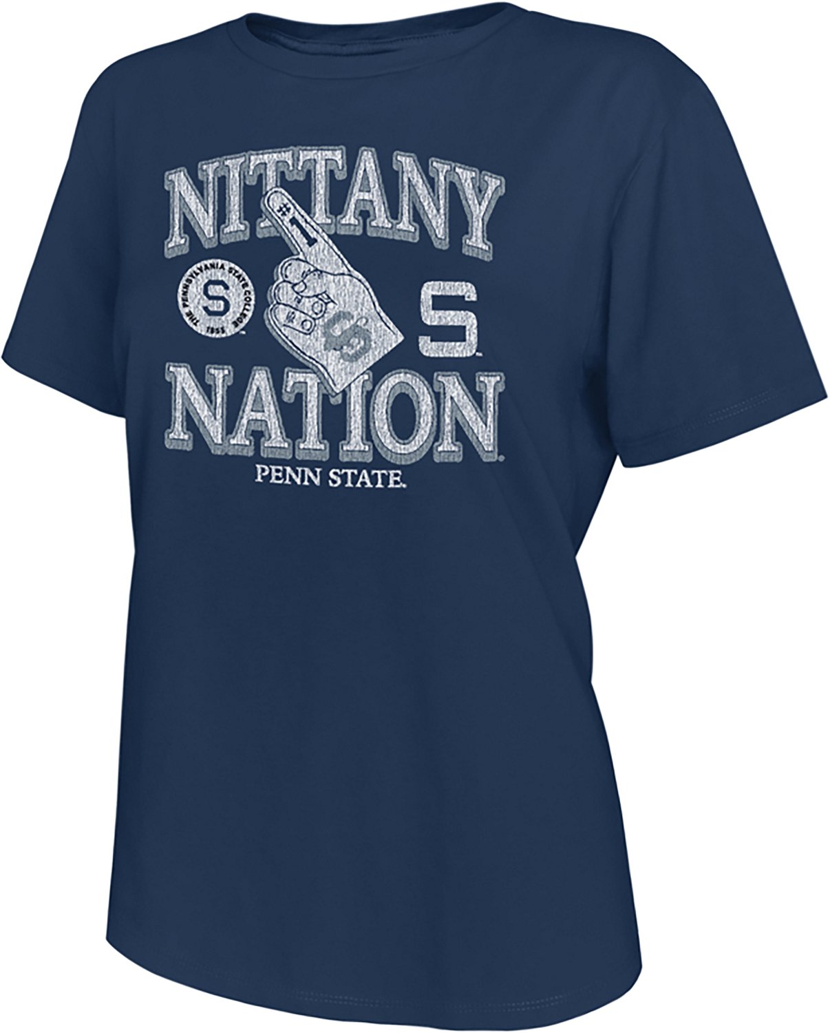 WILDCAT RETRO Women's Penn State Foam Finger Boxy T-shirt