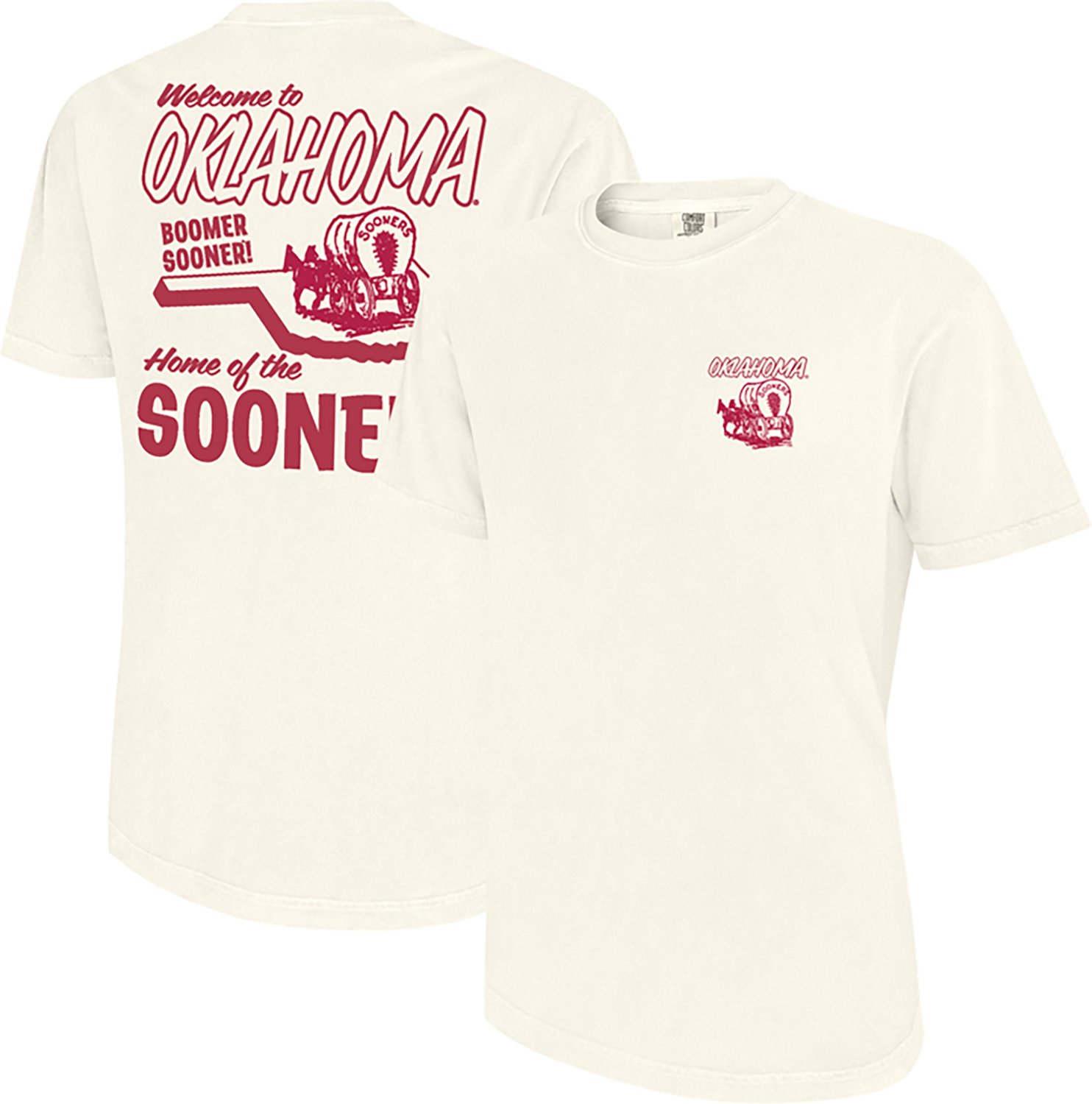 WILDCAT RETRO Men's University of Oklahoma Welcome to Comfort Colors T-shirt