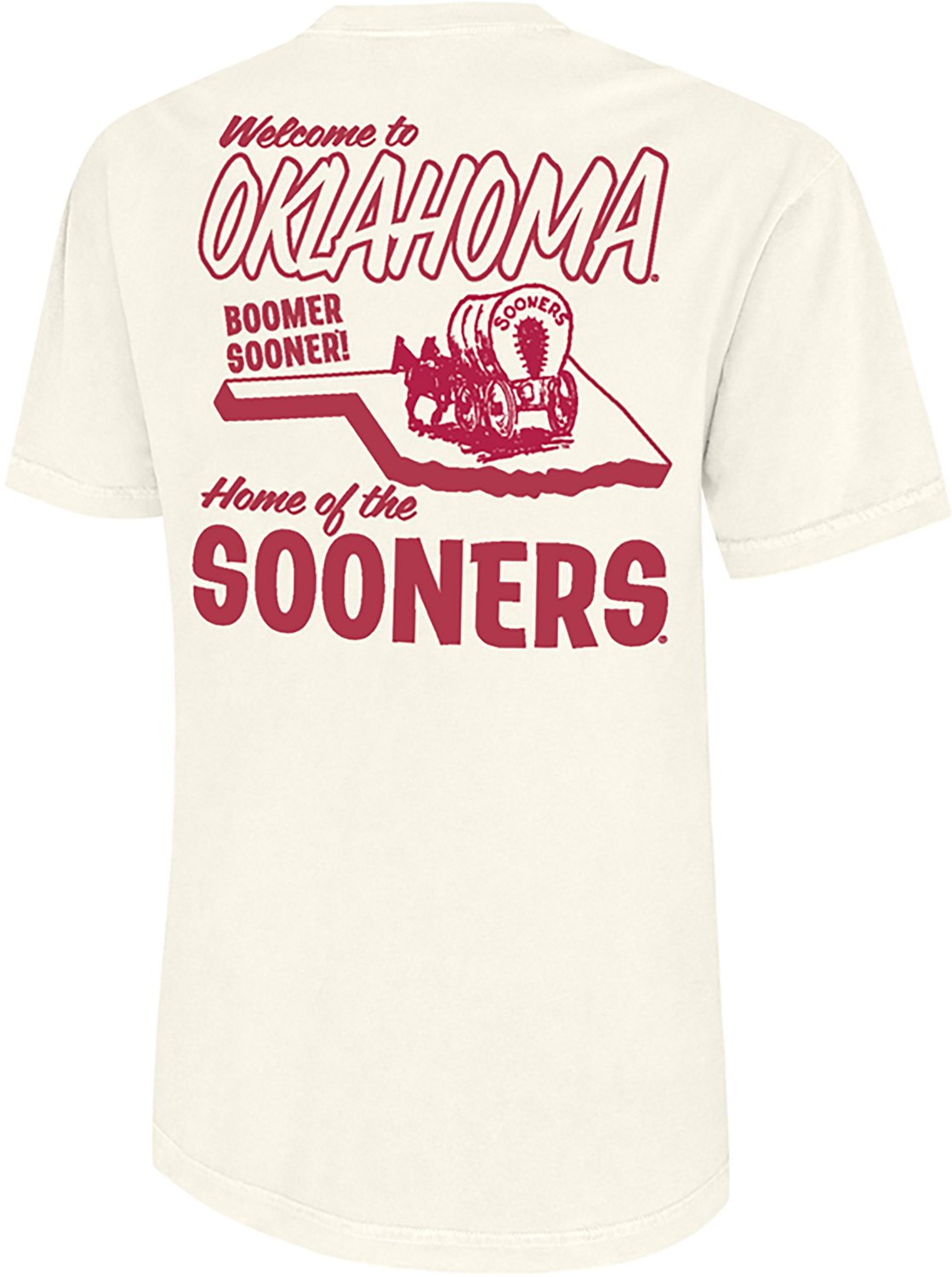 WILDCAT RETRO Men's University of Oklahoma Welcome to Oklahoma Comfort Colors T-shirt - view number 3