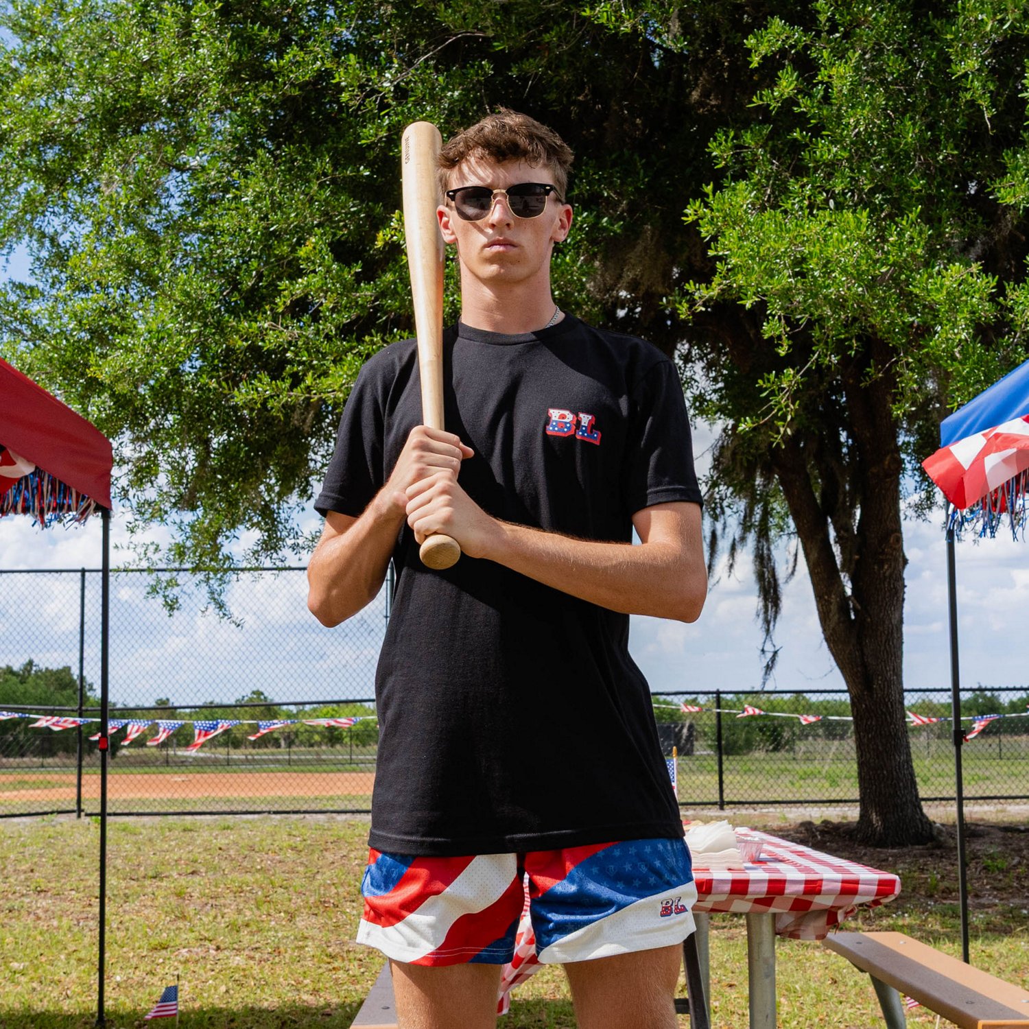 Baseball Lifestyle 101 Men's Patriot Pitch T-shirt - view number 3