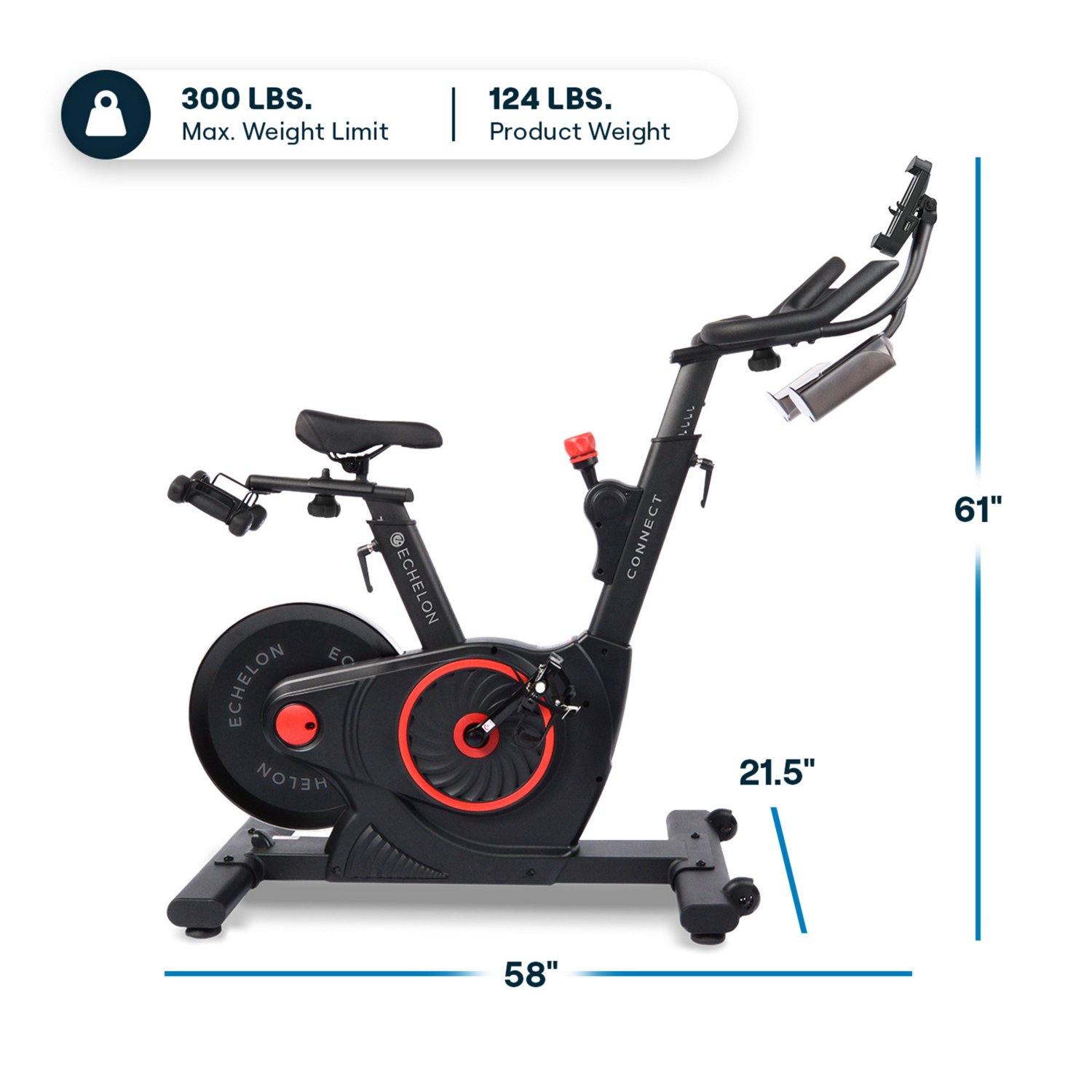 Echelon Connect EX-5 Smart Exercise Bike With Rotating Console and Magnetic Resistance - view number 2