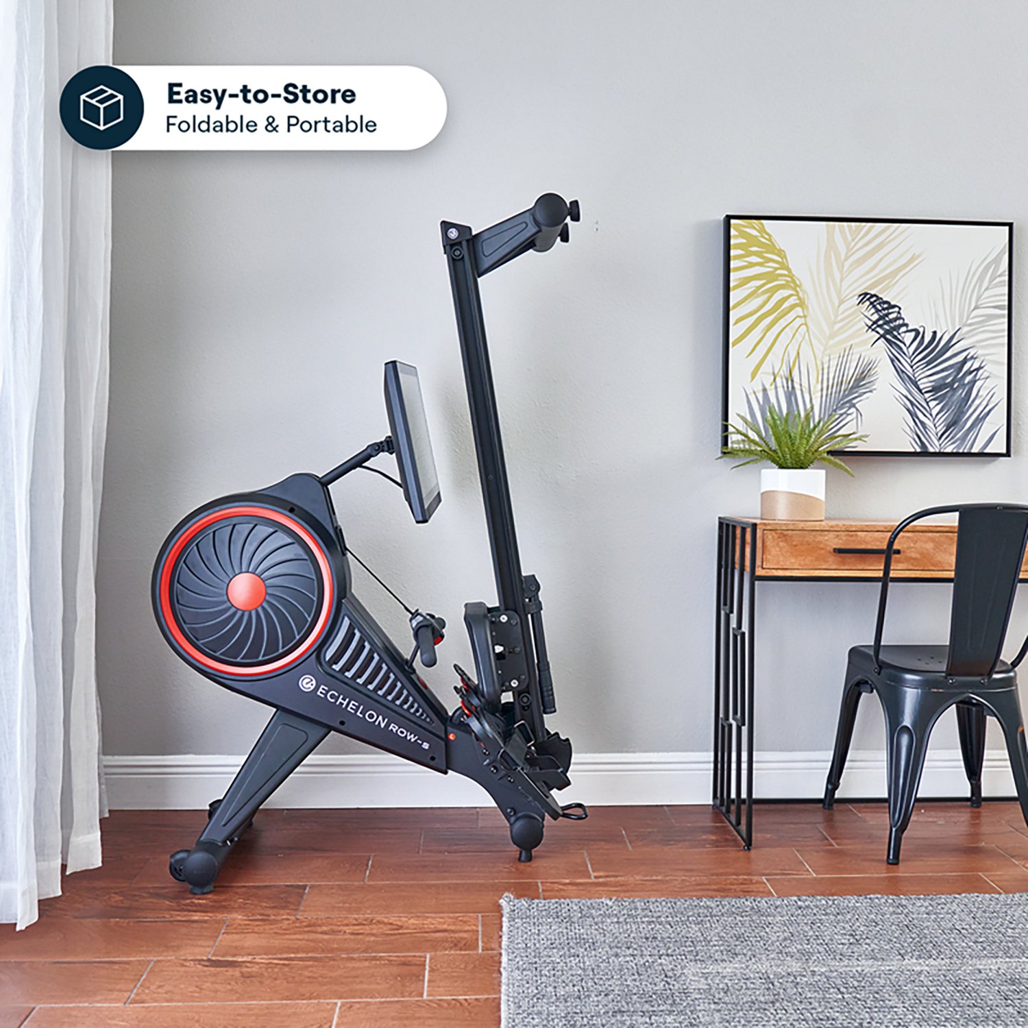 Echelon Row-S Indoor Rowing Machine with 22" class Rotating HD Touchscreen and Magnetic Resistance - view number 3