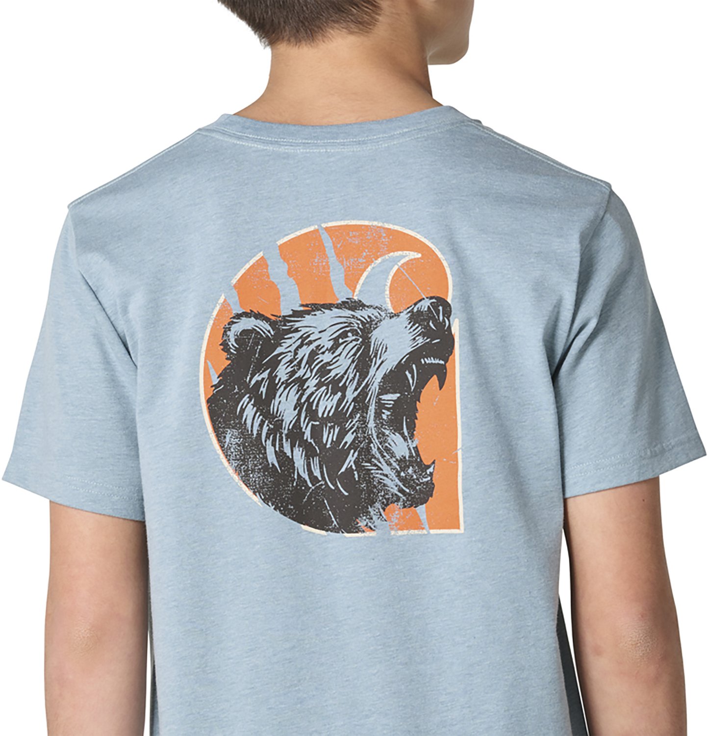 Carhartt Boys’ Short Sleeve Bear "C" Pocket T‑Shirt - view number 5