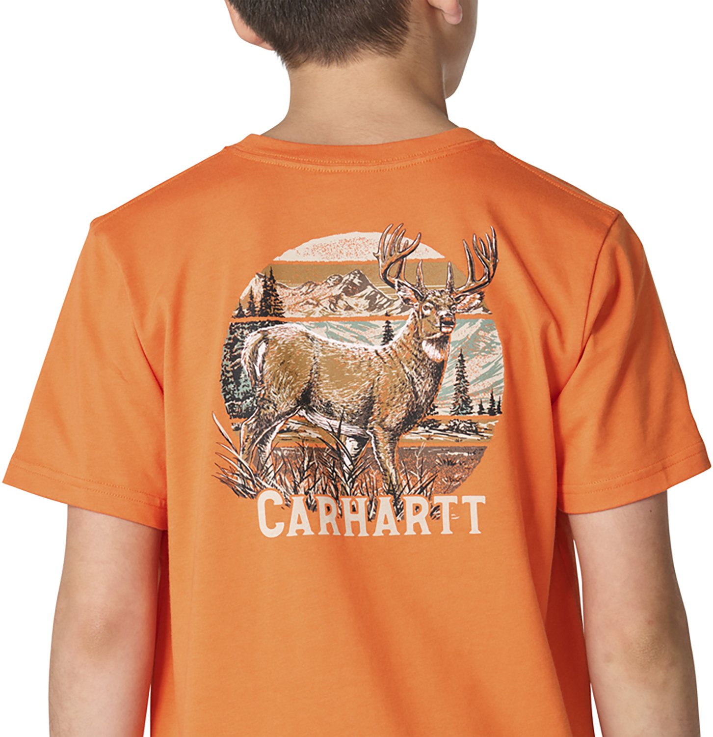 Carhartt Boys’ Short Sleeve Deer Pocket T‑Shirt - view number 5