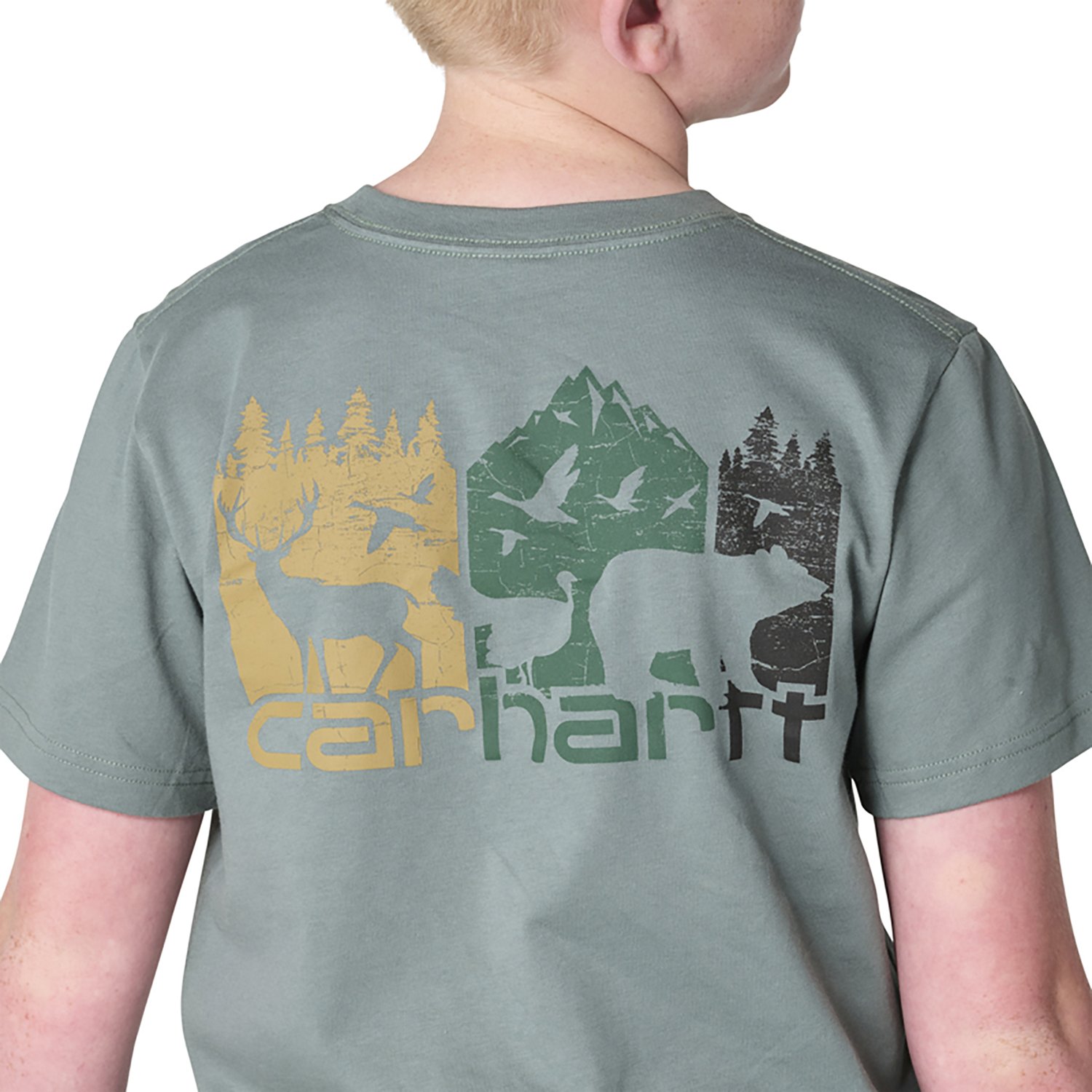 Carhartt Boys’ Short Sleeve Outdoor T‑Shirt - view number 5
