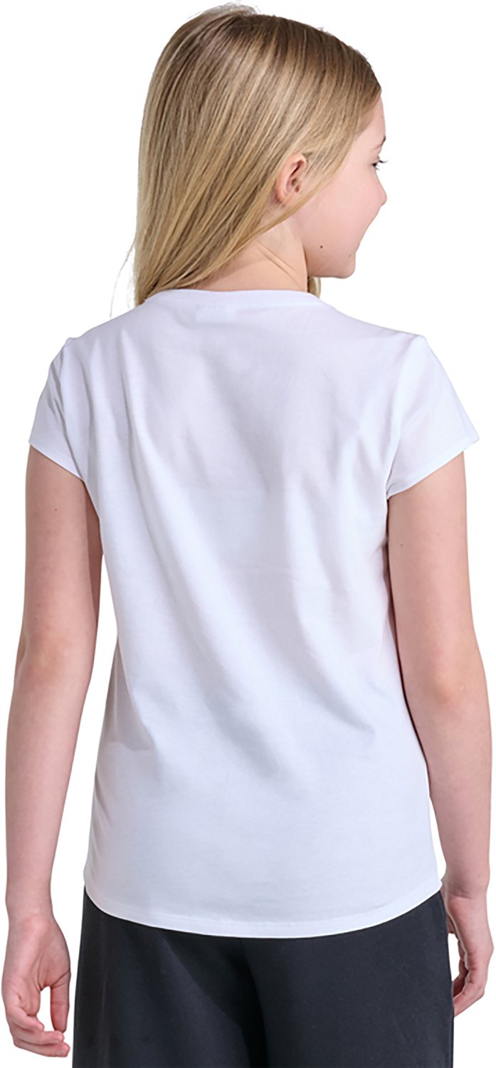 adidas Girls'  Cap Sleeve Cotton Short Sleeve T-shirt - view number 2