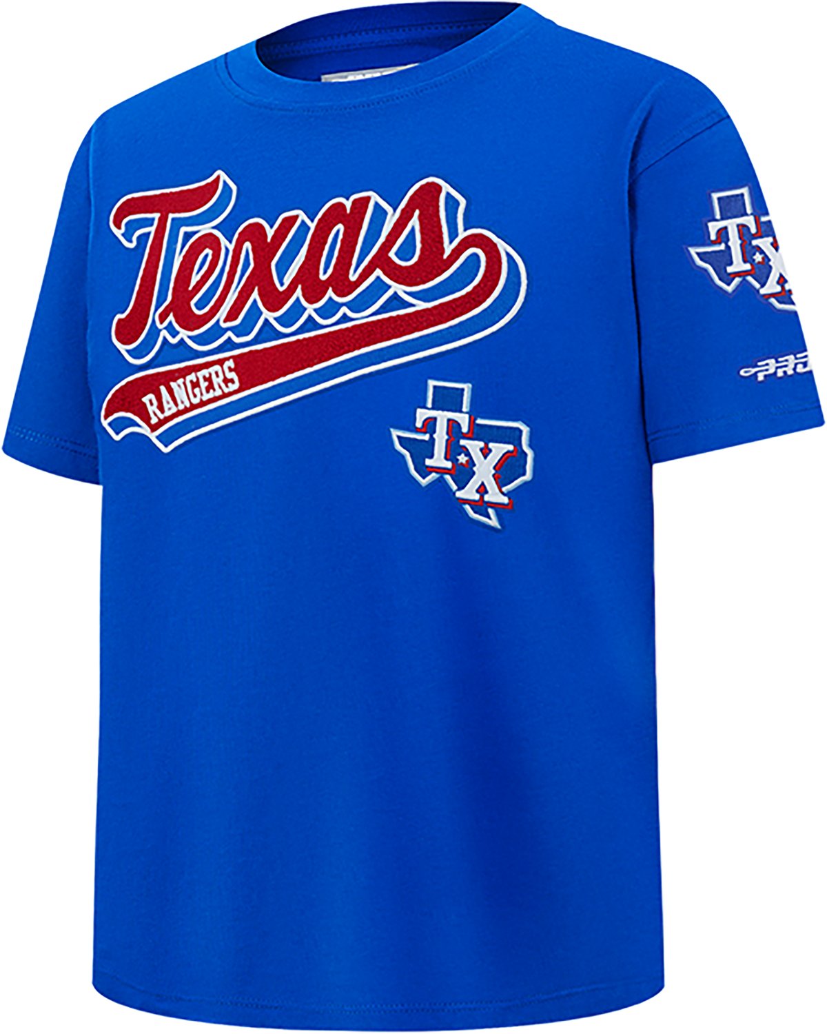 Pro Standard Boys' Texas Rangers Script Tail Baseball Graphic T-shirt - view number 3