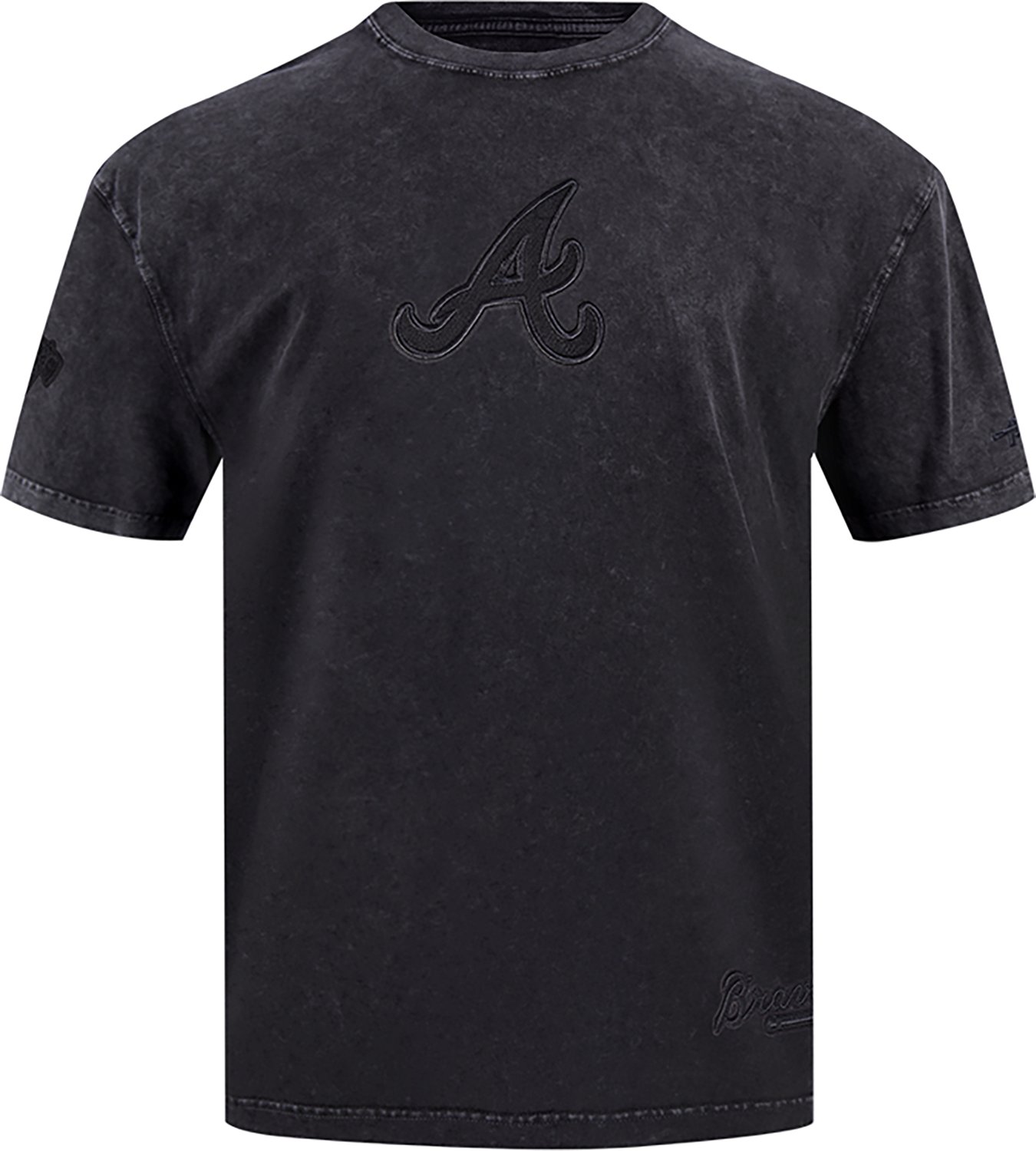 Pro Standard Men's Atlanta Braves Washed Classic Enzyme Wash CJ Drop Shoulder T-shirt
