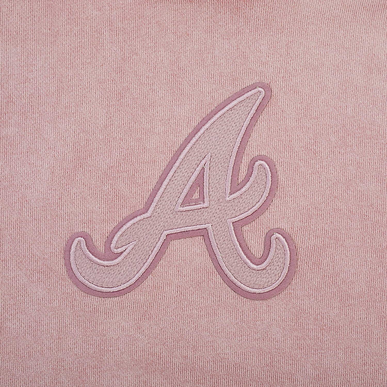 Pro Standard Women's Atlanta Braves Washed Classic Enzyme Wash Long Sleeve Hoodie - view number 3