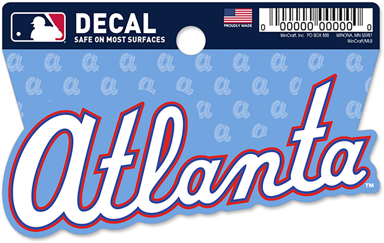 WinCraft Atlanta Braves City Connect Clean Cut Decal