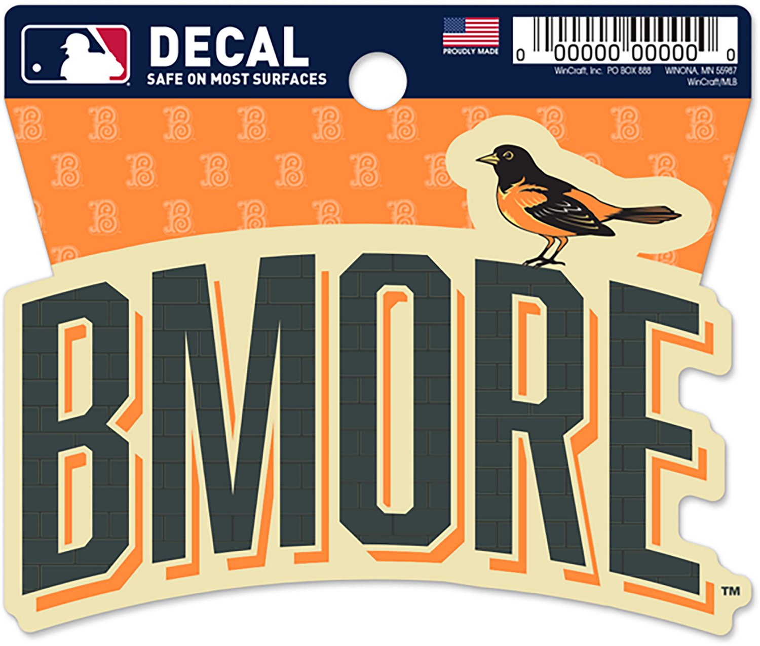 WinCraft Baltimore Orioles City Connect Clean Cut Decal