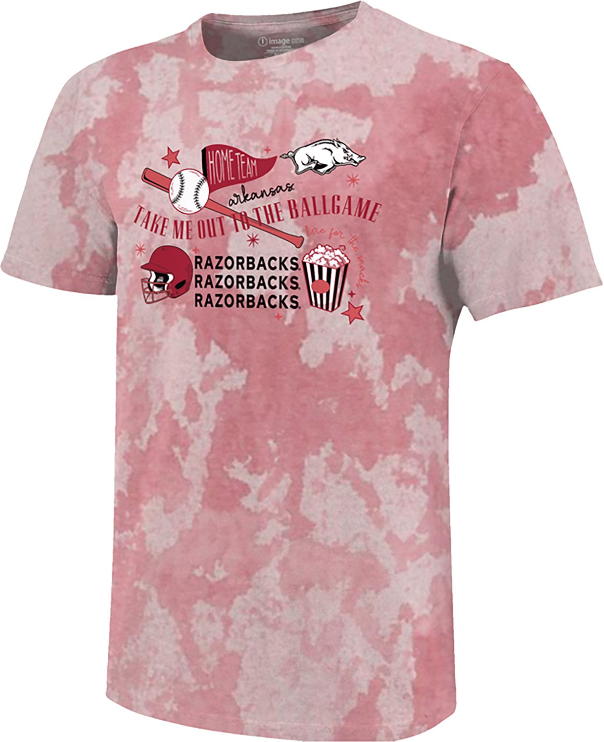 Image One Women's University of Arkansas Take Me Out to the Ballgame T-Shirt