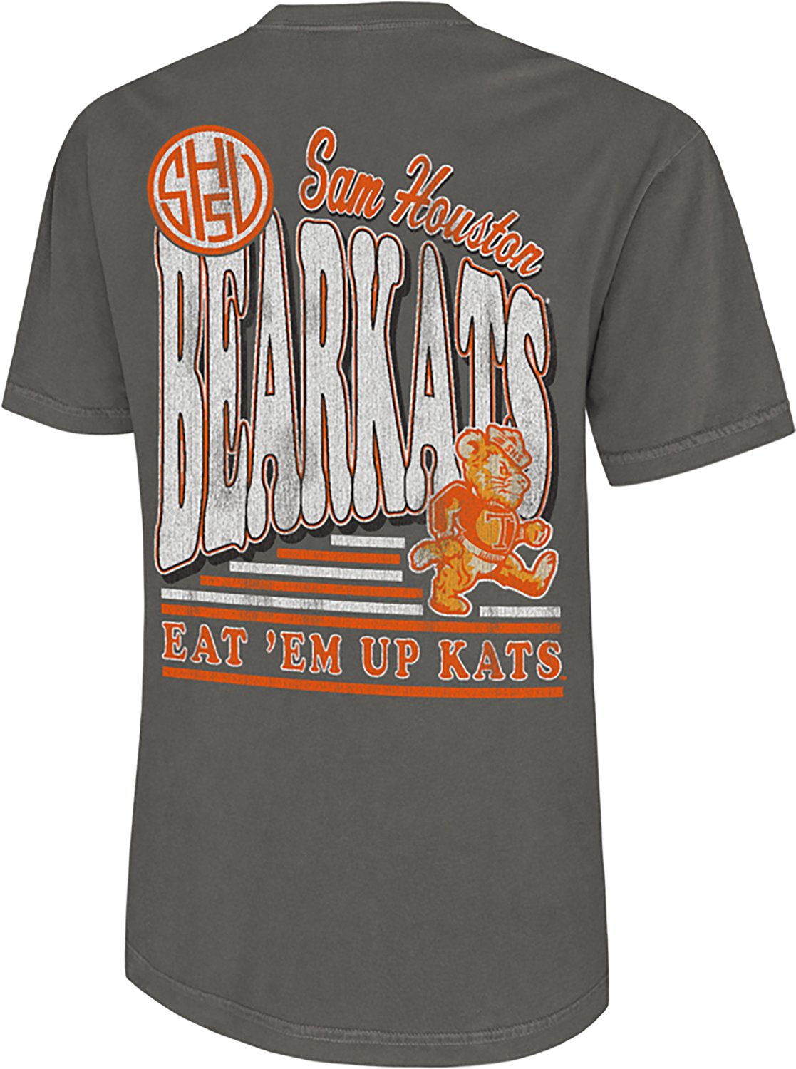Comfort Colors Men's Sam Houston State University Eat 'Em Up Kats Bubble Letter DS T-shirt - view number 3