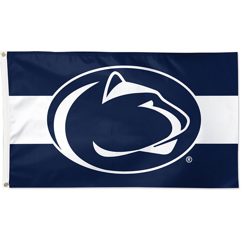 Wincraft Penn State Nittany Lions 3' x 5' Horizontal Stripe Deluxe Single-Sided Flag - Navy