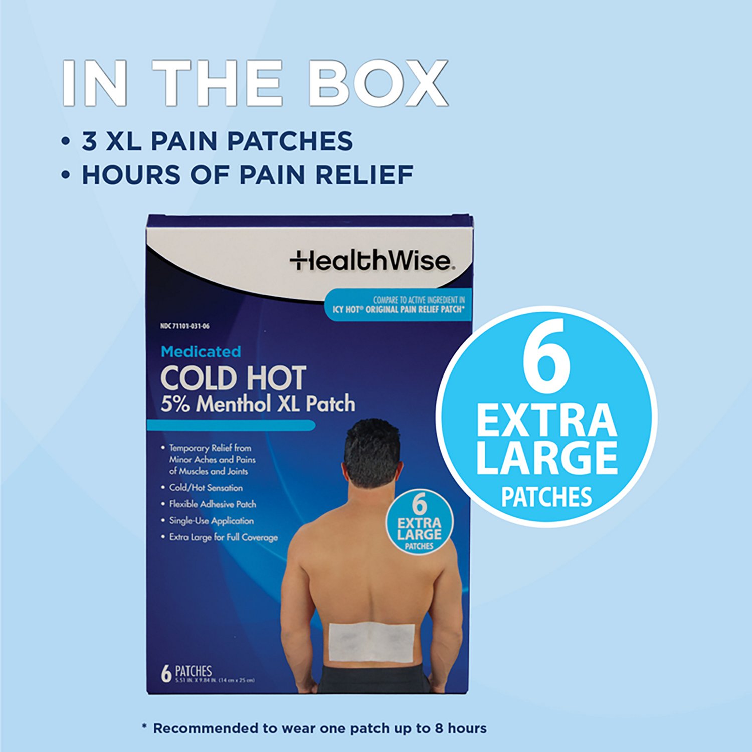 HealthWise Cold Hot Medicated XL Patch 6ct - view number 8